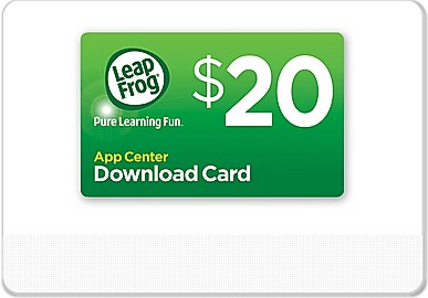 Leap Frog App Center $20 Download Card For LeapPad and Leapster Explorer 