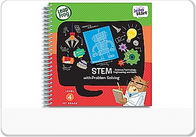 LeapFrog LeapStart 1st Grade Activity Book Spy Math and Critical Thinking NEW 