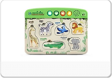 LeapFrog® Interactive Wooden Animal Puzzle™ With Six Animal Pieces |  LeapFrog