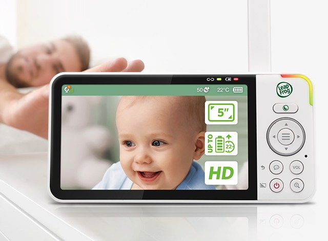 7Electronic Baby Monitor with 2 Camera Split Screen Pan Tilt 4X