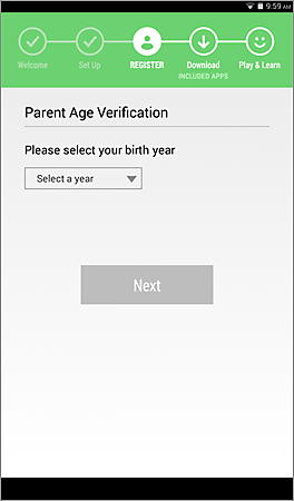Parent Age Verification