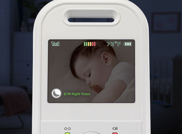2.8Inch Baby Monitor with Camera and Audio IPS Screen 2X Zoom