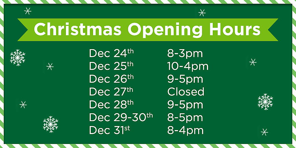 Holiday hours