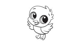 Download Baby Duck Coloring Printable