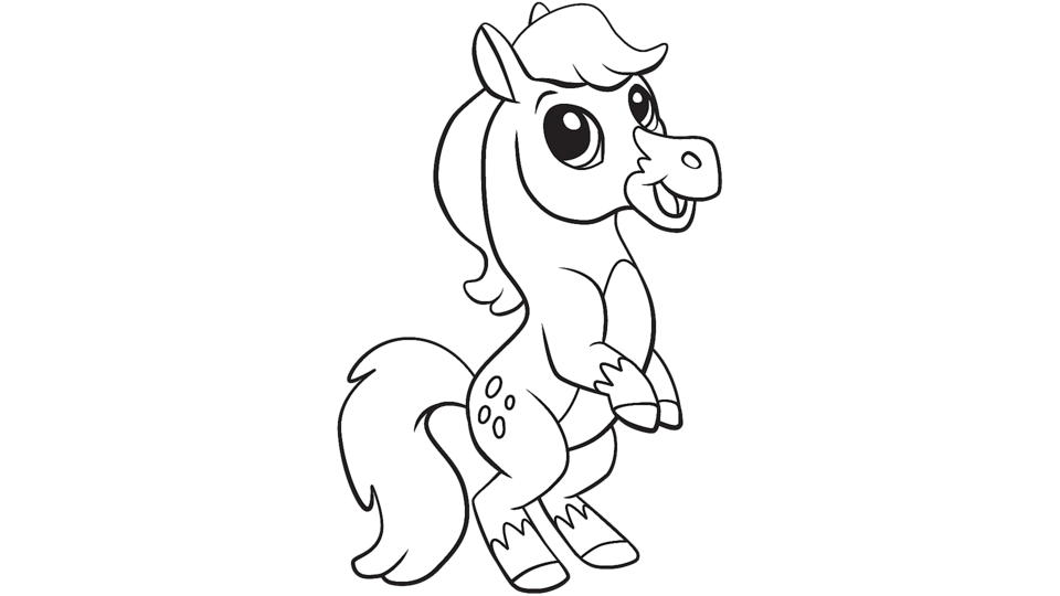 Horse Coloring Book: Coloring Toy Gifts for Toddlers, Kids Ages 4