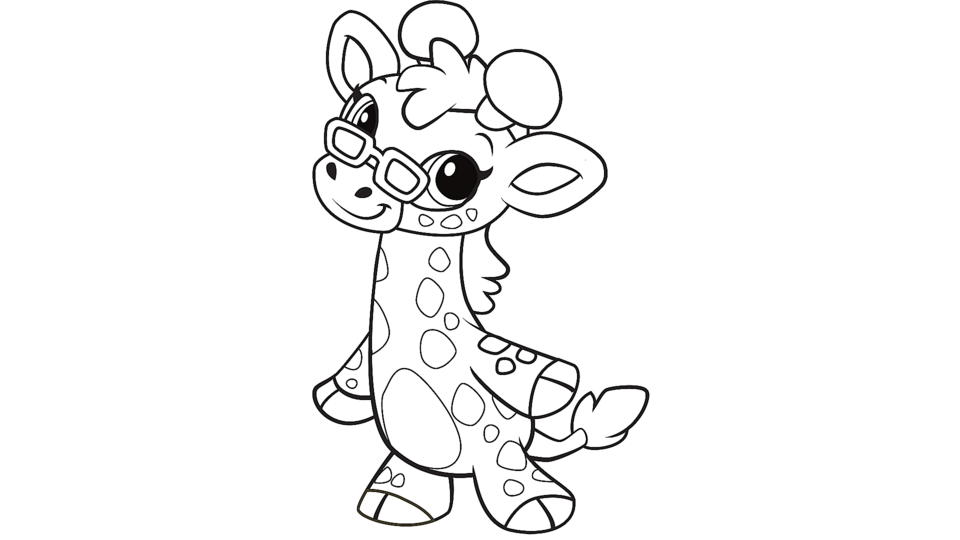 Download Learning Friends Ms Giraffe Coloring Printable