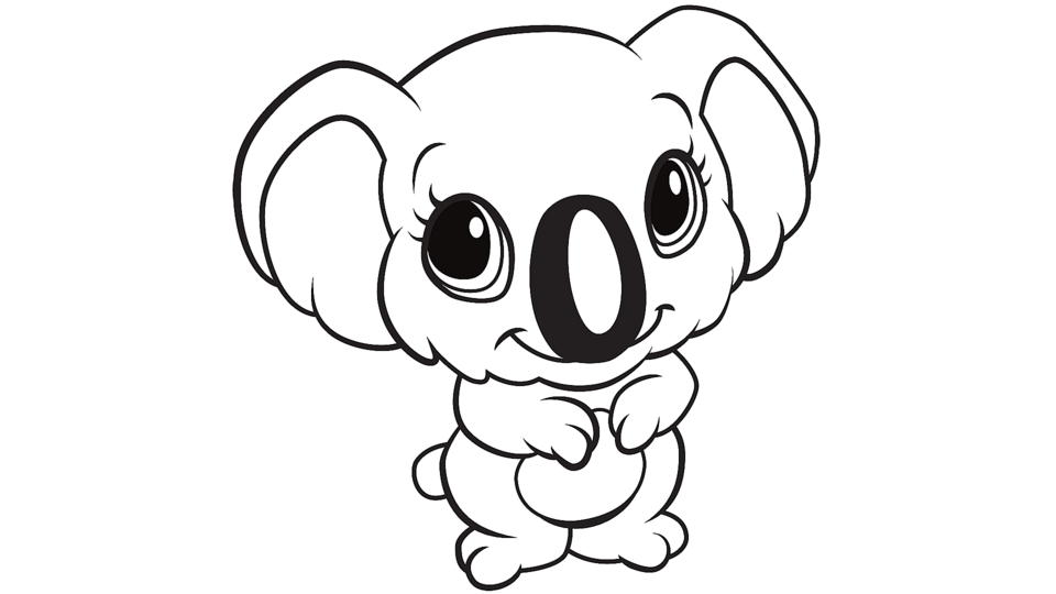 koala coloring pages for kids