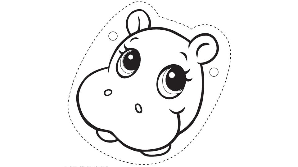 Learning Friends Hippo mask