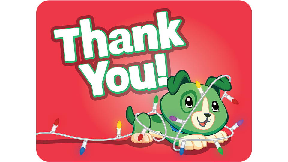 Scout Christmas thank you card