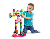 Block Toy │ LeapBuilders │ 81-Piece Jumbo Blocks Box (Pink