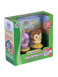 LEARNING FRIENDS OWL & PARROT FIGURE SET WITH BOARD BOOK