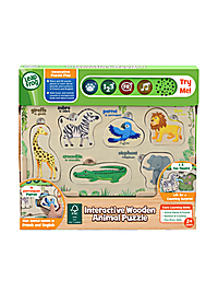 Interactive Wooden Animal Puzzle