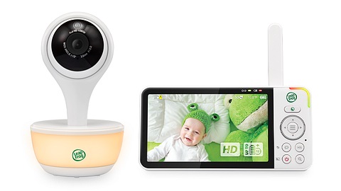 Leapfrog LF815HD WiFi video baby monitor: Watch over your little one at home on the 5-inch, 720p High-Definition LCD Parent Unit Display or remotely on your smartphone with the Leapfrog LF815HD WiFi video baby monitor. Enhance your baby’s sleep environment with a sound & light profile recommended by the experts at WeeSleep. Magnify details up to eight times their original size with the crisp digital zoom range and monitor room temperature and humidity levels directly from the Parent Unit Display. Plus, see your baby as clear as day, even in ultralow light, thanks to the automatic infrared Color Night Vision. Free professional in-app advice and videos provided by the experts at WeeSleep™ and LeapFrog help assist in the growth and development of your baby. *1080p Remote & 720p Local HD Viewing *Color Night Vision *Adaptive Color Night Light