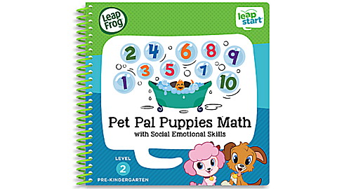 LeapStart™ Pet Pal Puppies Math with Social Emotional Skills 30+ Page Activity Book