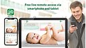 LF930HD Remote Access Smart Video Baby Monitor with 7" HD Display Unit View 4