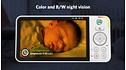 LF930HD Remote Access Smart Video Baby Monitor with 7" HD Display Unit View 6