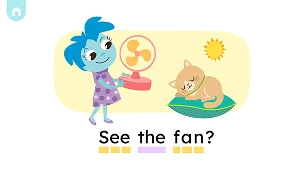 See the fan? sentence structure book